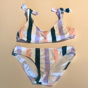 Striped Bikini Set